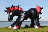 Night Fire - the inflatable gothic unicorn