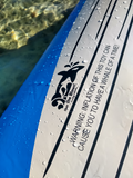 Classic 1990s inflatable blue whale ride-on