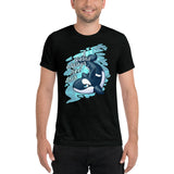 Tri-blend Short Sleeve T-Shirt - Inflatable Orca by Dirty Bird