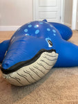 Inflatable blue whale suit